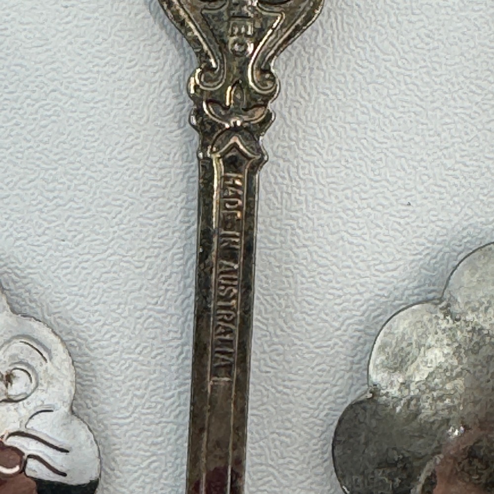 Vtg Enamel Souvenir Spoon Lot 5 Yellowstone Mt Rushmore Grand Canyon Collectible - Picture 7 of 7